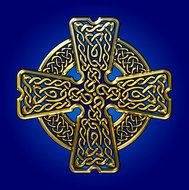 Colorful celtic cross clipart