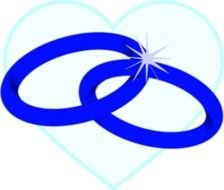 Vector Wedding Rings Clip Art N2