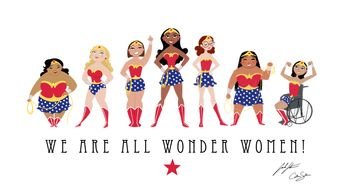 Clipart of We Are All Wonder Woman