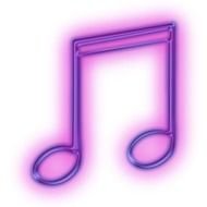 Purple Music Notes Clip Art N3