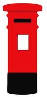 Post Box as a graphic illustration