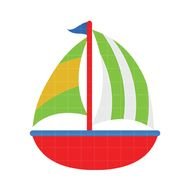 Cute Sailboat Clip Art N2