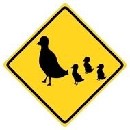 Duck Crossing Sign N6