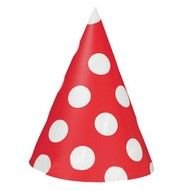 Pink Polka Dot Party Hats