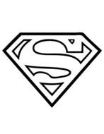 Printable Superman Logo drawing