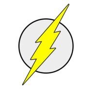 yellow lightning on a circle as an illustration