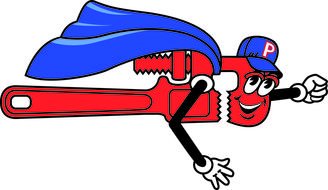 red Pipe Wrench drawing