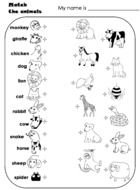 Farm Animal Worksheets drawing