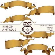 Calligraphy Ribbon Clip Art