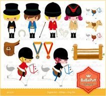 Race Horse Racing Clip Art N36
