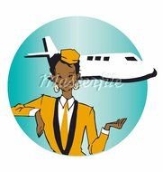Air Hostess Clipart