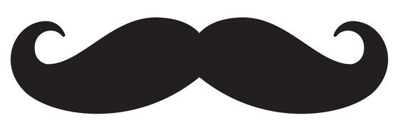 Mustache Clip Art drawing