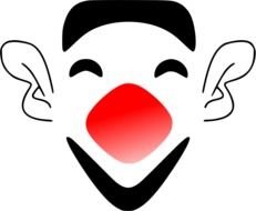 Clown Face Clip Art N19