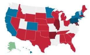 election map 2014 of USA