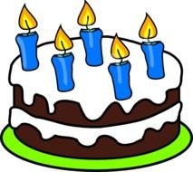 Birthday Cake With Candles Clip Art N18