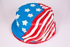 cake with American Flag design