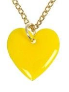 Yellow Heart Clip Art drawing