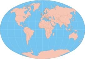 World Map Printable drawing