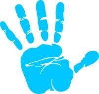 Hand Print Clip Art N26