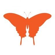 Orange Butterfly Clip Art N5