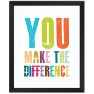 Colorful "You Make The Difference" clipart