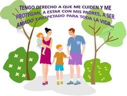 Clip art of Spanish family