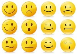 Smiley Faces Clip Art drawing