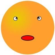 Orange Smiley Face Clip Art N2