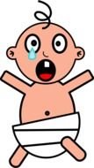 cartoon Baby Crying drawing