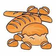 Cartoon Bread Roll