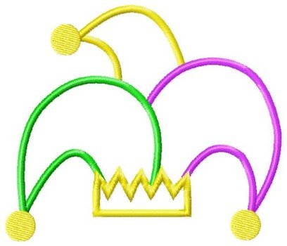 Mardi Gras Joker Hat Clip Art