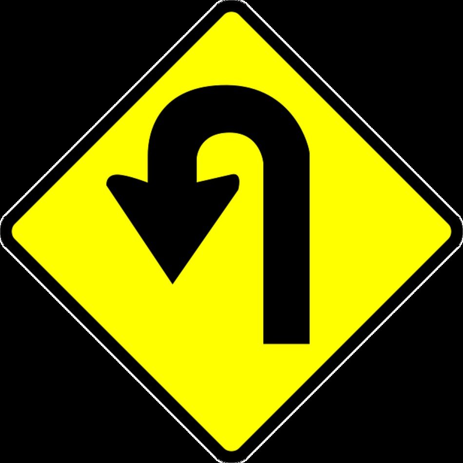 U Turn Sign