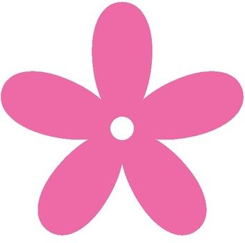 Hot Pink Flower Clip Art N4
