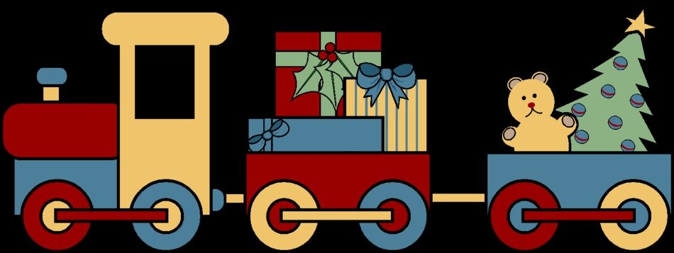 Beautiful and colorful drawing of the toy train
