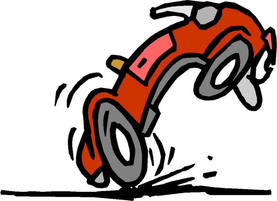 Bald Car Tire, funny concept drawing