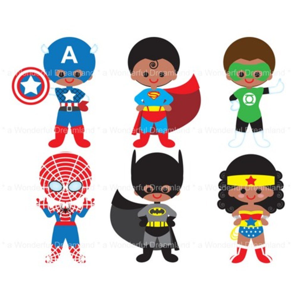 Super Heroes Clip Art N10