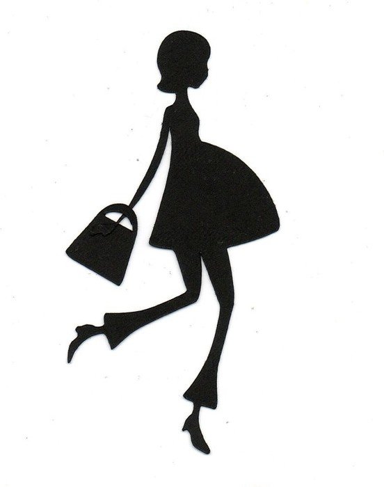 Pregnant Mom Silhouette Clip Art N4