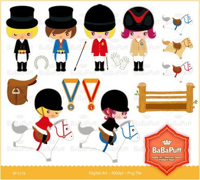 Race Horse Racing Clip Art N36