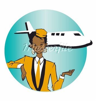 Air Hostess Clipart