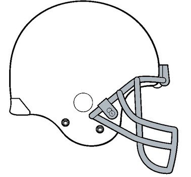 Football Helmet Template N2