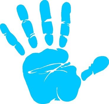 Hand Print Clip Art N26