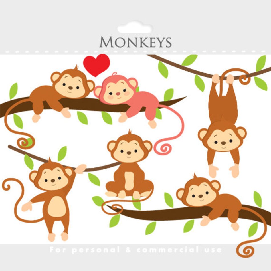 Baby Jungle Animal Clip Art Free N16