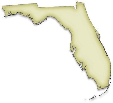 Map Of Florida Clip Art