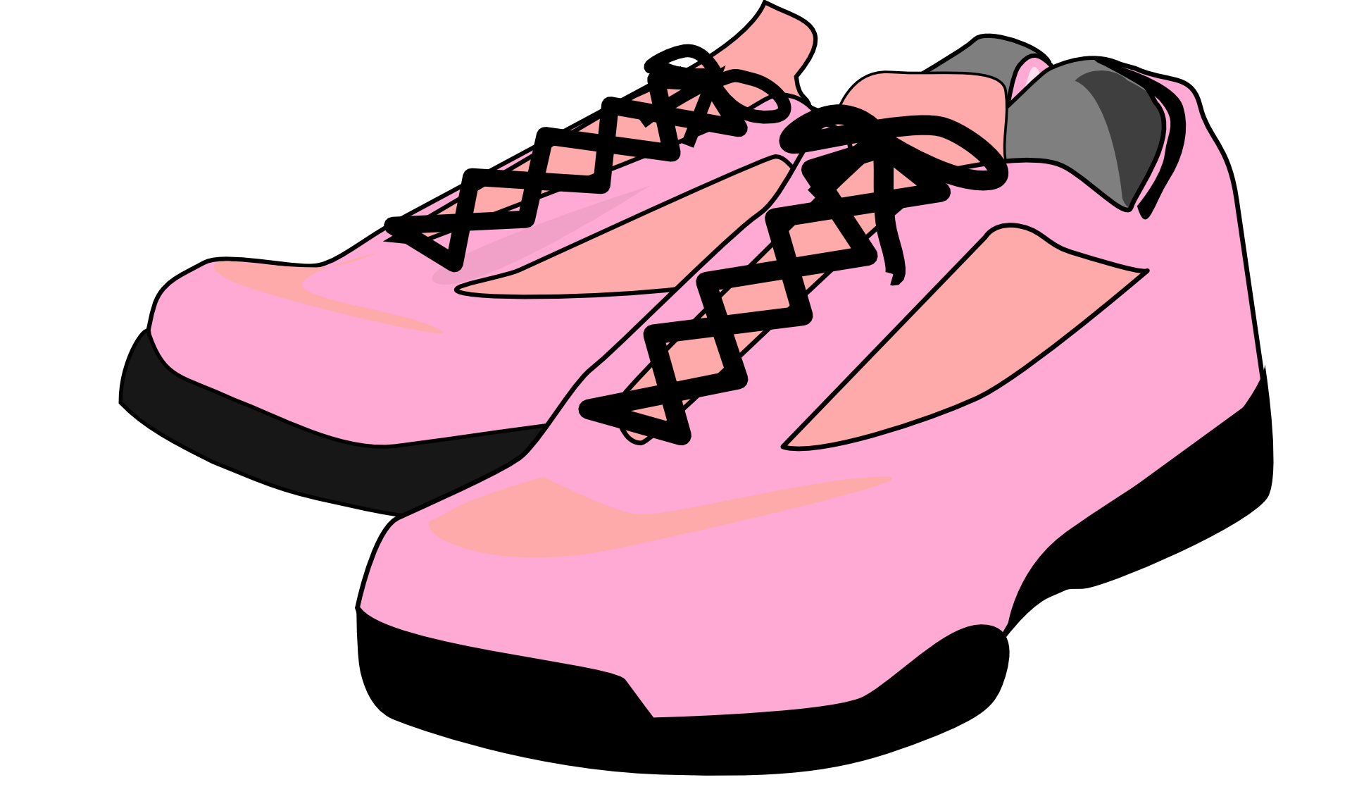 Trainers pink shoes drawing free image download