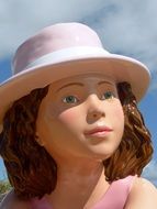 Photo of statue of girl