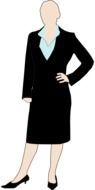 business female person drawing