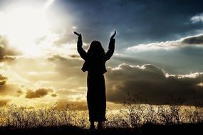 woman praying