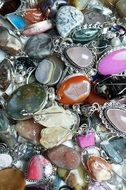 A lot of Colorful gemstones