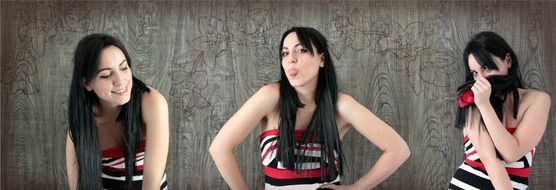girl funny expression