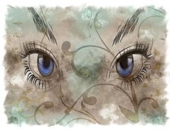 eyelashes ornaments drawing